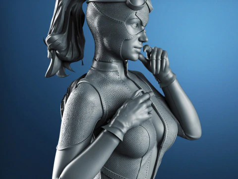 Catwoman Figure 3D Print Model