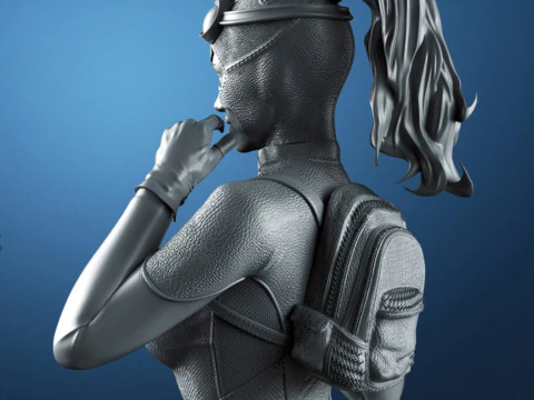 Catwoman Figure 3D Print Model