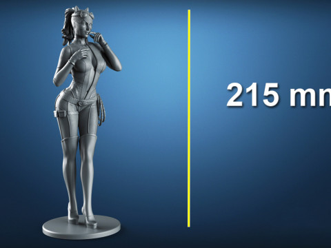Catwoman Figure 3D Принт Модель