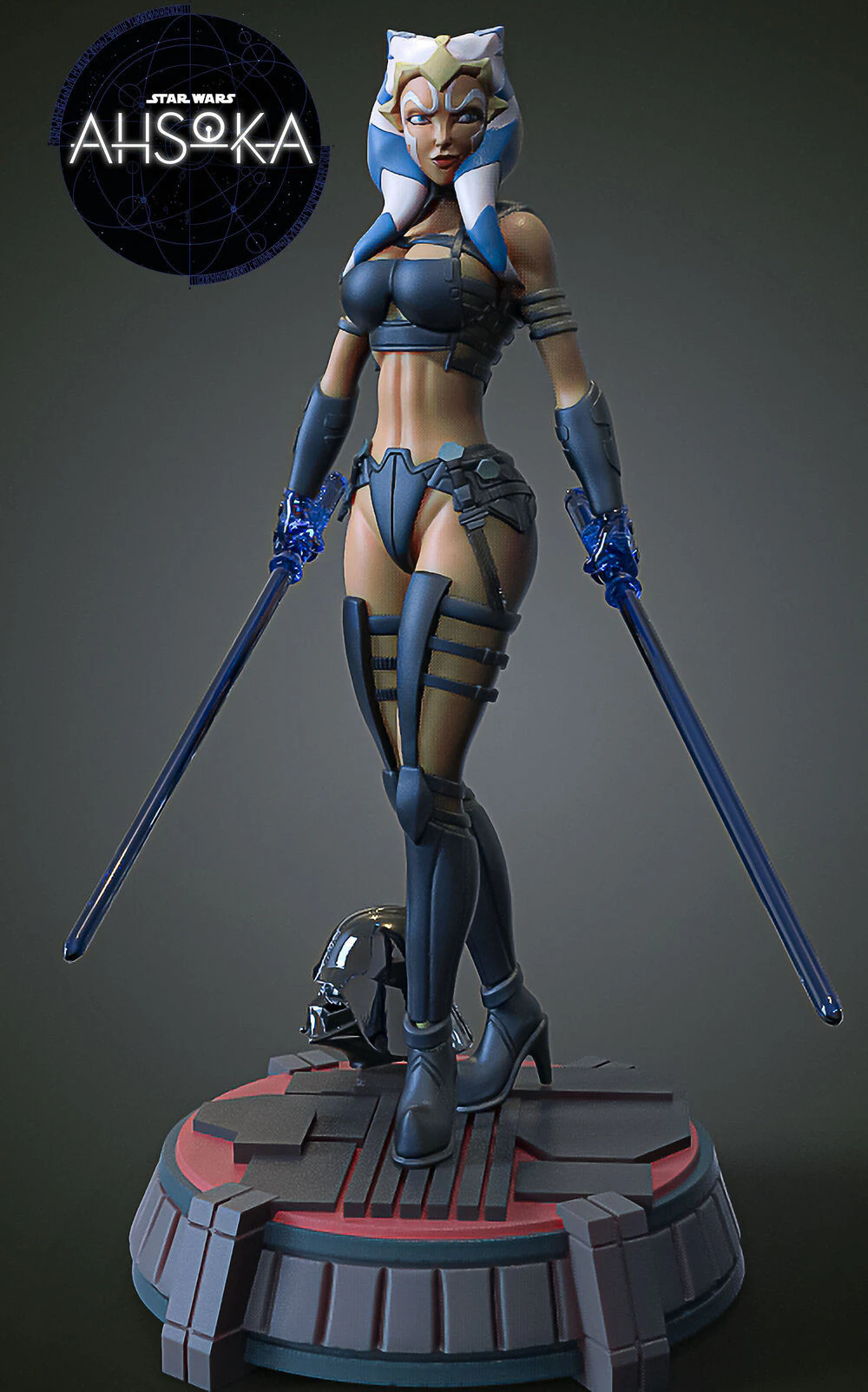 Ahsoka - Star Wars 3D Print Model .c4d .max .obj .3ds .fbx .stl .blend