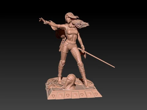 Mara Jade - Guerres des &eacute;toiles Modèles 3D en vedette