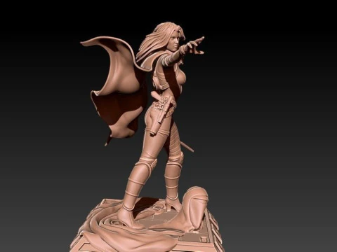 Mara Jade - Star Wars 3D Print Model