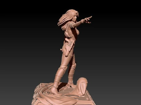 Mara Jade - Star Wars 3D Print Model