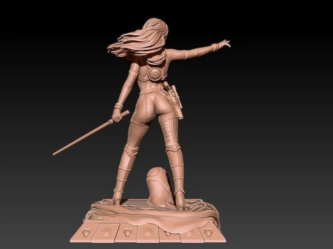 Mara Jade - Star Wars 3D Print Model