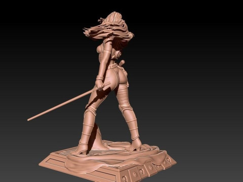 Mara Jade - Star Wars 3D 打印模型
