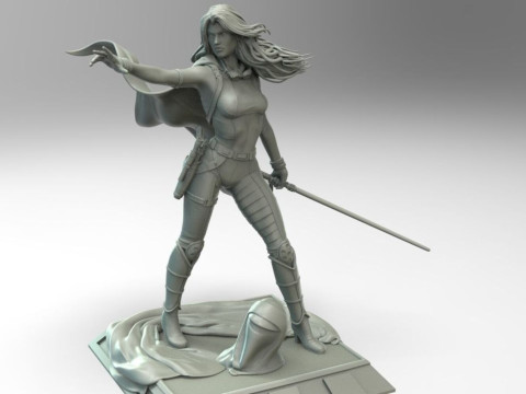 Mara Jade - Star Wars 3D 打印模型