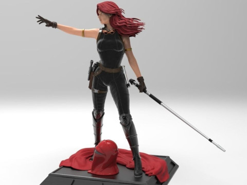 Mara Jade - Star Wars 3D 打印模型