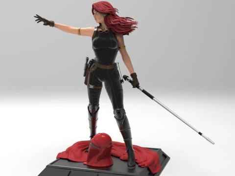 Mara Jade - Star Wars 3D Print Model