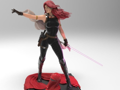 Mara Jade - Star Wars 3D 打印模型