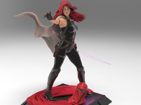 Mara Jade - Star Wars 3D 打印模型