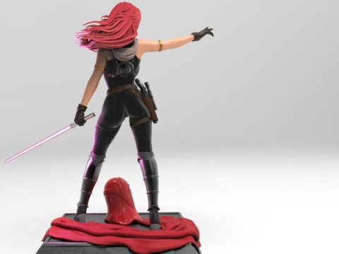 Mara Jade - Star Wars 3D 打印模型