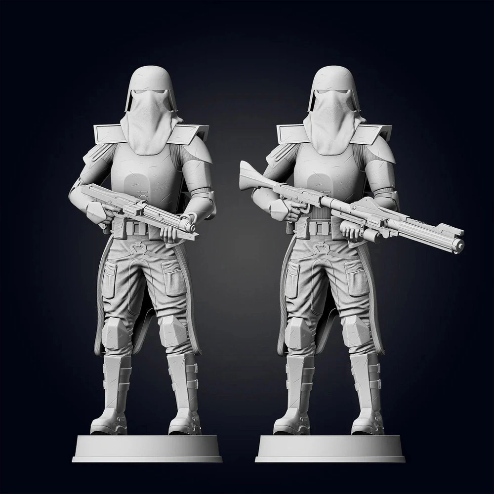Galactic Marines 3D Print Model .c4d .max .obj .3ds .fbx .stl .blend 