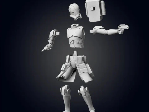 Bad Batch Echo 3D Print Model