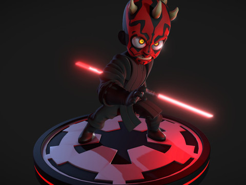 Mini Darth Maul - Star Wars 3D Print Model
