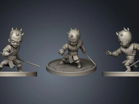 Mini Darth Maul - Star Wars 3D Print Model