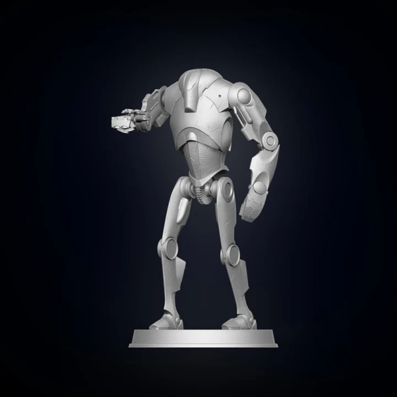 B2 Super Battle Droid 3D Print Model .c4d .max .obj .3ds .fbx .stl .blend 