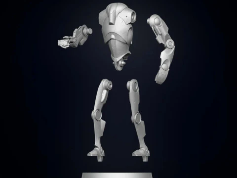 B2 Super Battle Droid 3D Print Model