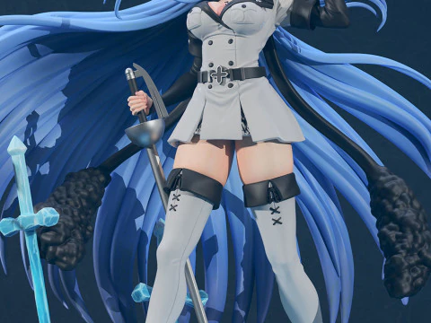 Esdeath - Akame Ga Kill 3D Print Model