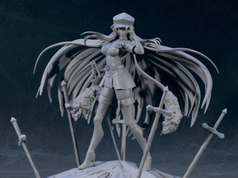 Esdeath - Akame Ga Kill Modello di stampa 3D