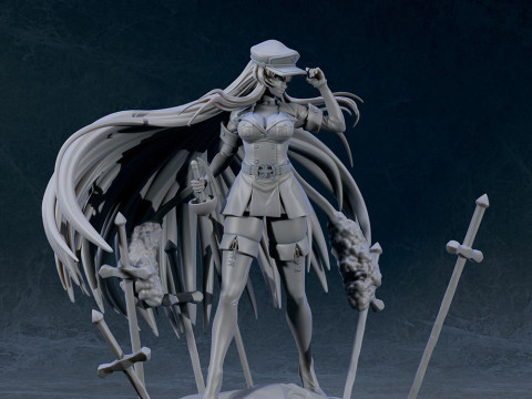 Esdeath - Akame Ga Kill Modello di stampa 3D