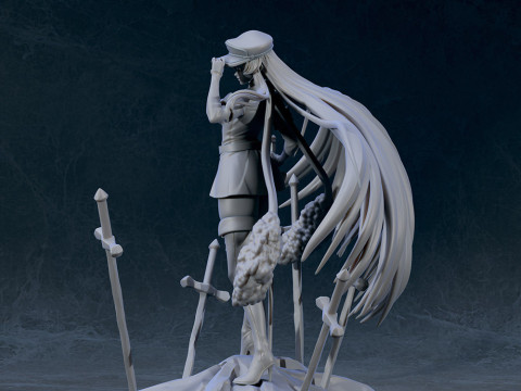 Esdeath - Akame Ga Kill Modello di stampa 3D