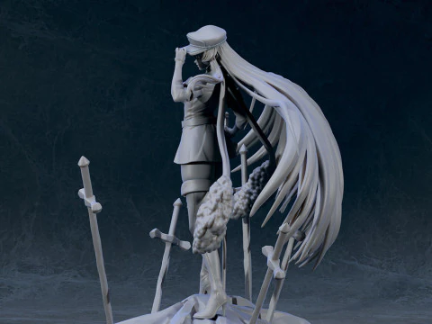 Esdeath - Akame Ga Kill 3D Print Model