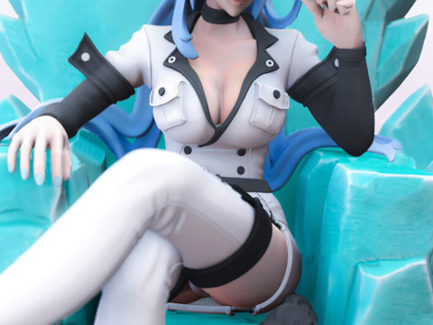 Esdeath - Akame Ga Kill 3D-printmodel