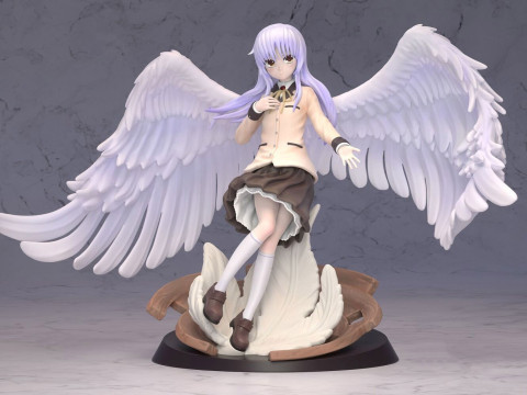 Kanade Tachibana - Angel Beats Model Cetak 3D