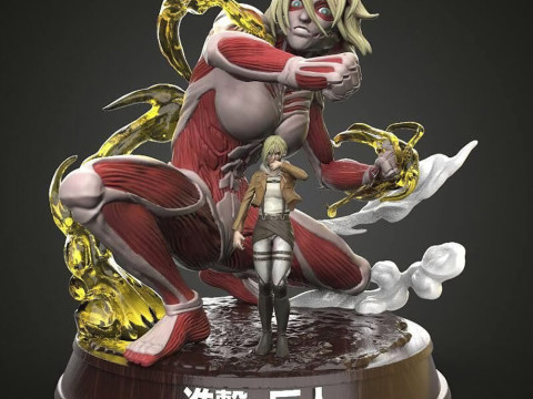 Female Titan Attack on Titan 3D प्रिंट मॉडल