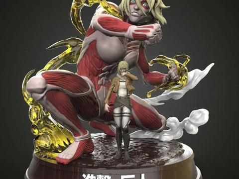 Kobieta Tytan Atak na Tytana Model do druku 3D