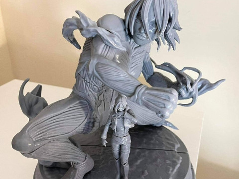 Female Titan Attack on Titan 3Dプリントモデル
