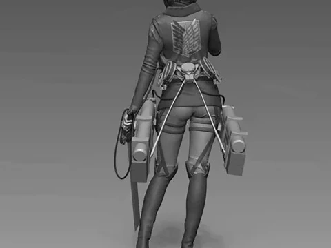 Mikasa Ackerman Attack on Titan 3D Print Model