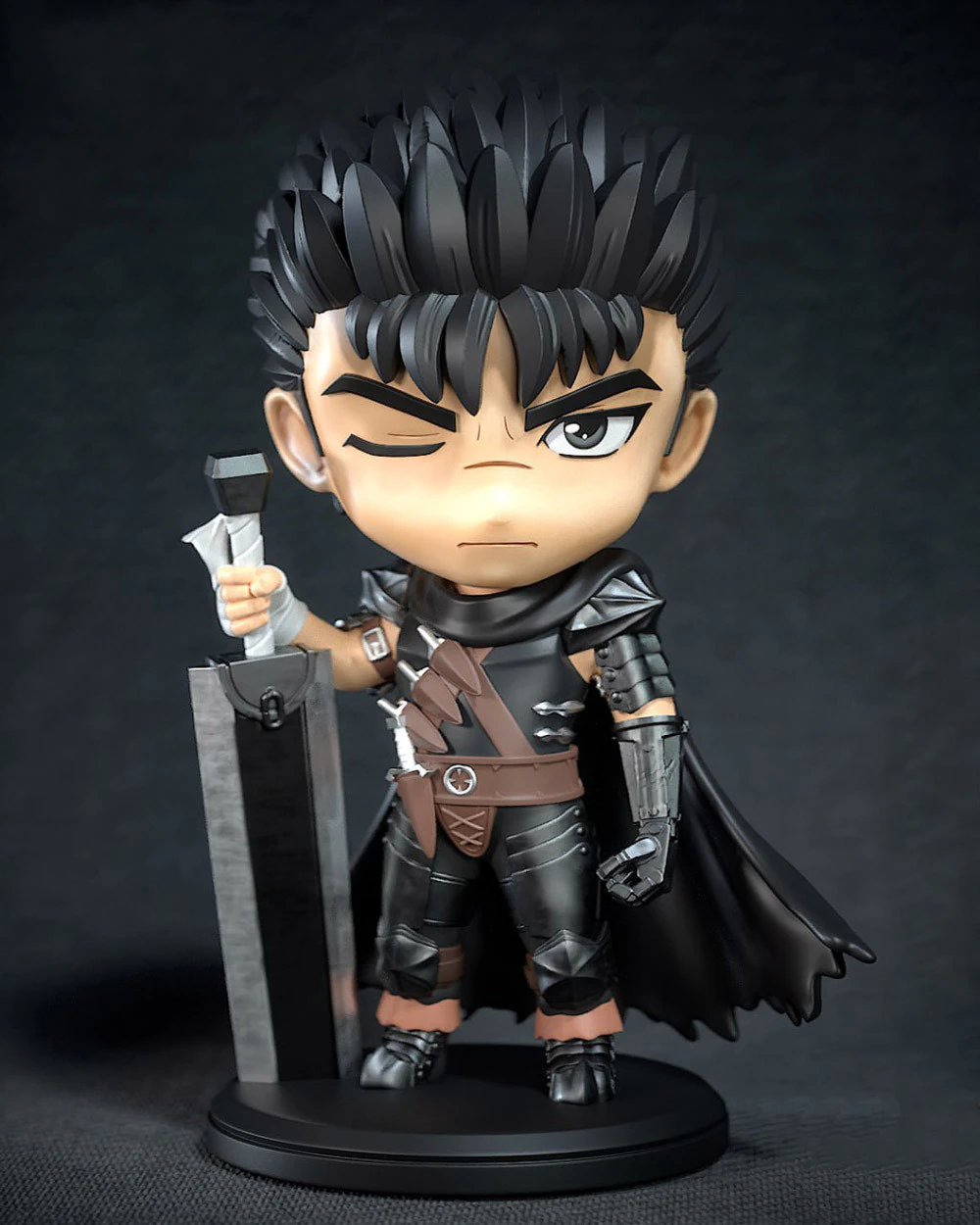 Guts Chibi - Berserk 3D Print Model .c4d .max .obj .3ds .fbx .stl .blend 