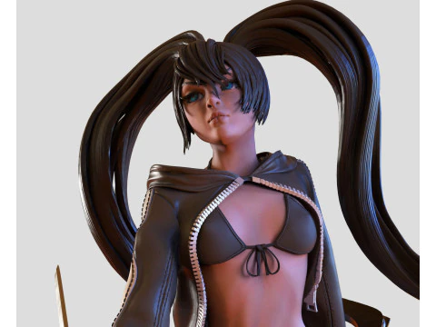 Mato Kuroi - Black Rock Shooter 3D Print Model
