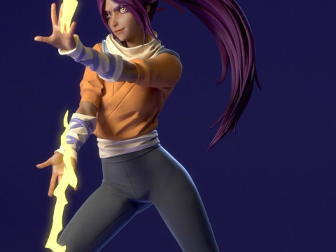 Yoruichi Shihoin 3Dプリントモデル