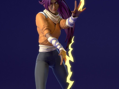 Yoruichi Shihoin 3Dプリントモデル