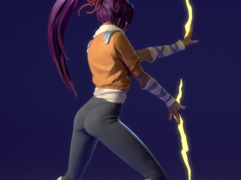 Yoruichi Shihoin 3Dプリントモデル