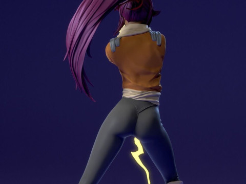 Yoruichi Shihoin 3Dプリントモデル