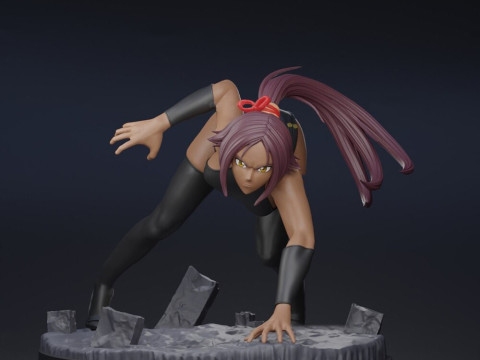 Yoruichi Shihoin from Bleach 3D Принт Модель