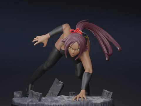 Yoruichi Shihoin from Bleach 3D Print Model