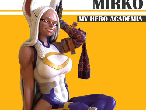 Mirko My Hero Academia 3Dプリントモデル