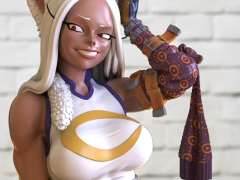 Mirko My Hero Academia Model Cetak 3D