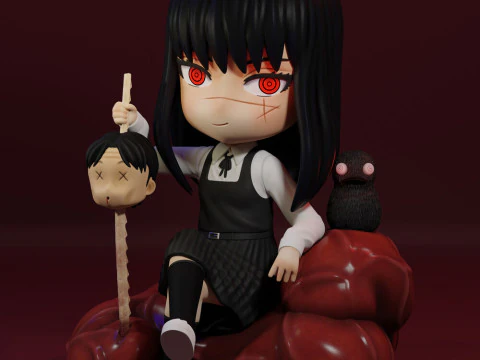 Asa Mitaka Chibi Modelo de Impressão 3D