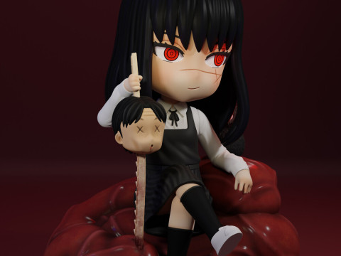 Asa Mitaka Chibi Modelo de Impressão 3D
