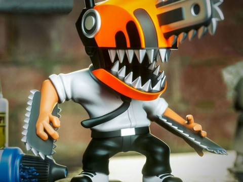 Denji Chibi Chainsaw Man 3D Print Model
