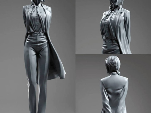 Chainsaw Man Makima 3D Baskı Modeli