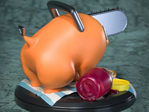Pochita - Chainsaw Man Modelo de Impressão 3D