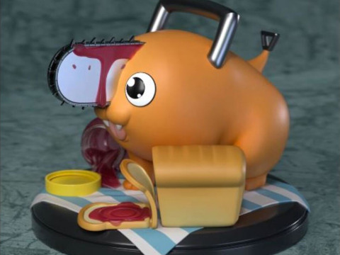 Pochita - Chainsaw Man Modelo de Impressão 3D