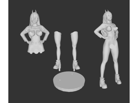 Power Figure 3D Baskı Modeli