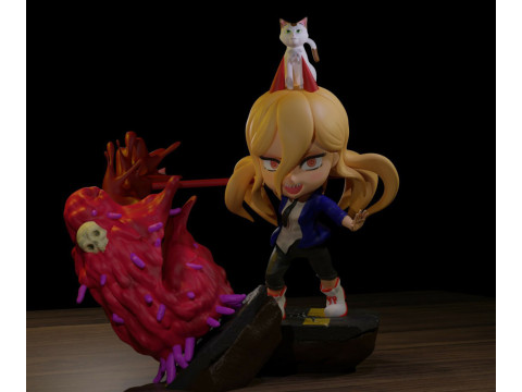 Power Chibi 3D Print Model